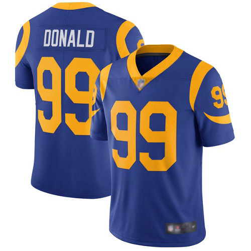 Los Angeles Rams Limited Royal Blue Men Aaron Donald Alternate Jersey NFL Football #99 Vapor Untouchable